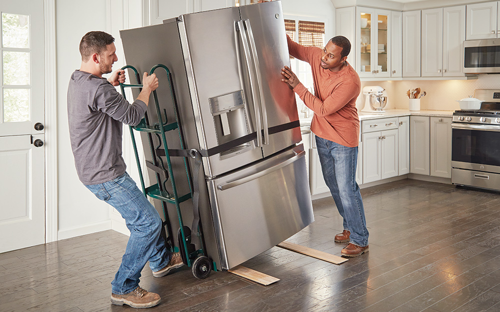 move refrigerator to dining room